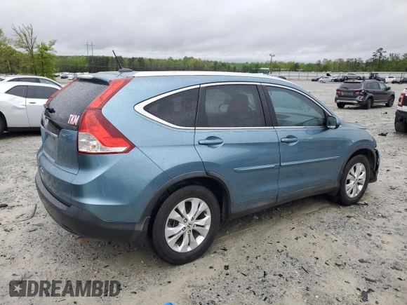 2013 Honda CR-V EX-L with VIN 5J6RM3H74DL042149, listed as a Copart auction lot 51733115 with 197,198 mi miles and Salvage Title. Bid and sale history available at DreamBid. Image 3.