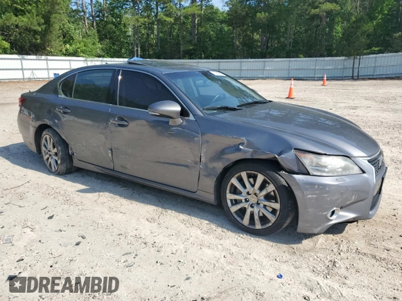 2013 Lexus GS 350 with VIN JTHCE1BLXD5002907, listed as a Copart auction lot 57619665 with 193,119 mi miles and Salvage title. Bid and sale history available at DreamBid. Image 4.