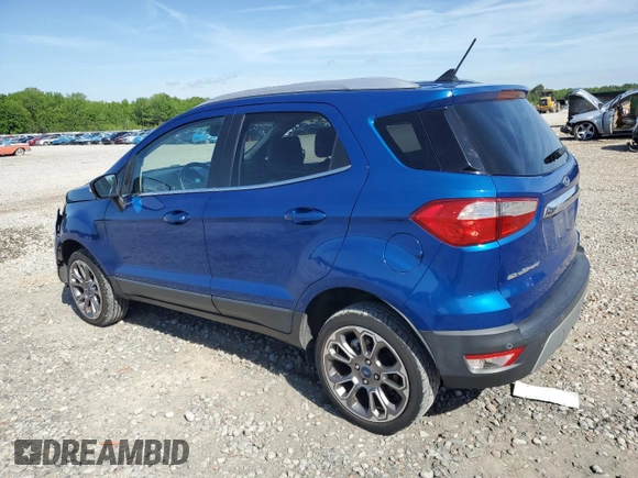 2018 Ford EcoSport Titanium z VIN MAJ6P1WL4JC196477, wystawiony jako Copart lot #54098085 z przebiegiem 62 073 mil mil oraz Szkody całkowita. Historia ofert i sprzedaży dostępna na DreamBid. Obrazek 2.