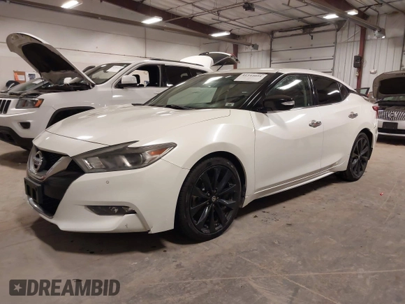 2017 Nissan Maxima SV with VIN 1N4AA6AP4HC444367, listed as a IAAI auction lot 41344091 with 172,346 mi miles and . Bid and sale history available at DreamBid. Image 2.