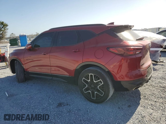 2023 Chevrolet Blazer RS with VIN 3GNKBERS1PS226319, listed as a Copart auction lot 54882465 with 18,453 mi miles and Salvage title. Bid and sale history available at DreamBid. Image 2.