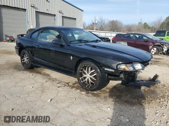 1995 Ford Mustang with VIN 1FALP4046SF257611, listed as a Copart auction lot 47482615 with 175,337 mi miles and Salvage Title. Bid and sale history available at carsss.com. Image 4.