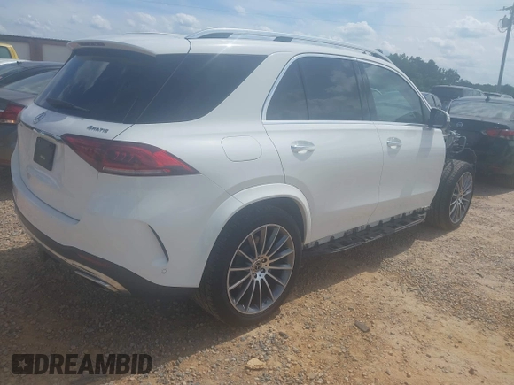 2021 Mercedes-Benz GLE 450 with VIN 4JGFB5KE9MA322853, listed as a IAAI auction lot 42460605 with 107,408 mi miles and . Bid and sale history available at DreamBid. Image 4.
