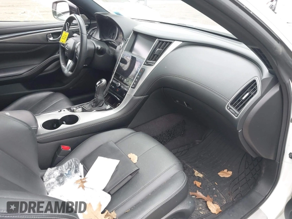 2018 Infiniti Q60 Luxe with VIN JN1EV7EL9JM392962, listed as a IAAI auction lot 41307185 with 58,280 mi miles and . Bid and sale history available at DreamBid. Image 5.