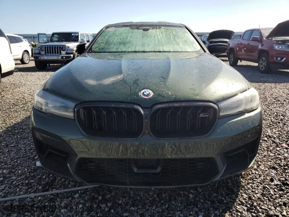 2023 BMW M5 with VIN WBS83CH04PCL77304, listed as a Copart auction lot 73708834 with 0 mi miles and Non Repairable. Bid and sale history available at carsss.com. Image 5.
