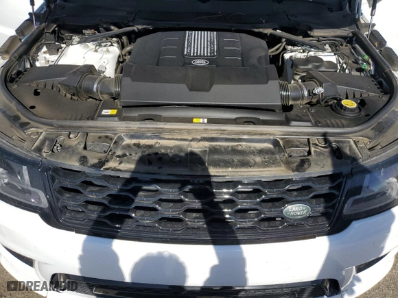 2018 Land Rover Range Rover Sport Autobiography with VIN SALWV2RE2JA807629, listed as a Copart auction lot 76975484 with 0 mi miles and Salvage Title. Bid and sale history available at carsss.com. Image 12.