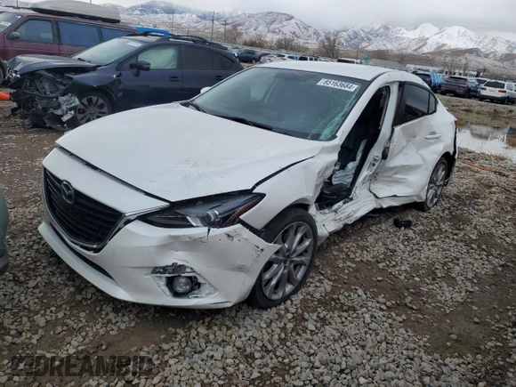 2014 Mazda 3 S Touring with VIN JM1BM1V36E1190653, listed as a Copart auction lot 85163684 with Not Provided miles and Salvage Title. Bid and sale history available at DreamBid. Image 1.