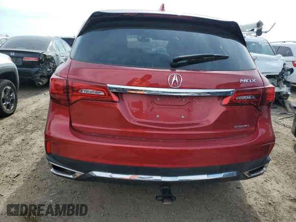 2020 Acura MDX w/Technology Pkg with VIN 5J8YD4H57LL020734, listed as a Copart auction lot 52824095 with 0 mi miles and Clean Title. Bid and sale history available at carsss.com. Image 6.
