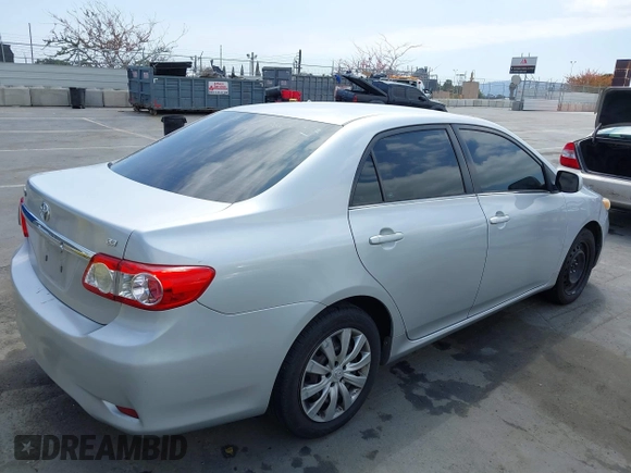 2013 Toyota Corolla L with VIN 2T1BU4EE9DC948109, listed as a IAAI auction lot 42136011 with 166,663 mi miles and . Bid and sale history available at DreamBid. Image 4.