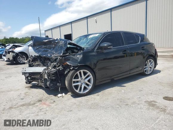2016 Lexus CT 200h with VIN JTHKD5BH4G2264445, listed as a Copart auction lot 52105855 with 125,995 mi miles and Salvage Title. Bid and sale history available at carsss.com. Image 1.