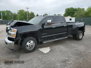 2019 Chevrolet Silverado 3500HD LTZ z VIN 1GC4KXCY5KF235175, wystawiony jako Copart lot #54929465 z przebiegiem 184 720 mil mil oraz Szkoda całkowita • Salvage title. Historia ofert i sprzedaży dostępna na DreamBid. Obrazek 1.
