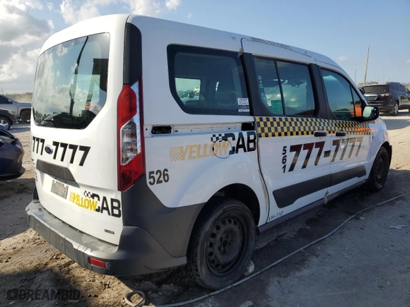 2014 Ford Transit Connect Wagon XL with VIN NM0GE9E79E1150472, listed as a Copart auction lot 44714725 with 276,300 mi miles and Clean Title. Bid and sale history available at carsss.com. Image 3.