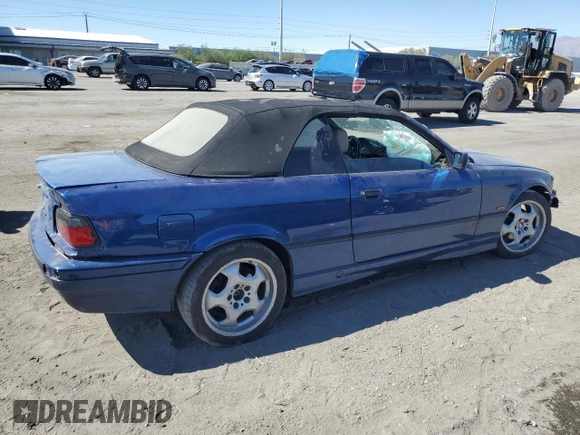 1998 BMW 3 Series 323ic with VIN WBABJ7321WEA16988, listed as a Copart auction lot 73016994 with 146,818 mi miles and Salvage Title. Bid and sale history available at carsss.com. Image 3.