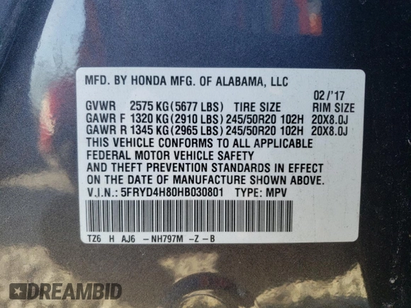 2017 Acura MDX w/Advance Pkg with VIN 5FRYD4H80HB030801, listed as a Copart auction lot 48366565 with 150,872 mi miles and Salvage Title. Bid and sale history available at carsss.com. Image 13.