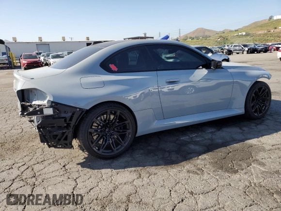 2023 BMW M2 with VIN 3MF13DM09P8C99482, listed as a Copart auction lot 52844604 with 8,974 mi miles. Bid and sale history available at carsss.com. Image 3.