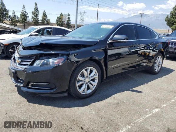 2018 Chevrolet Impala LT with VIN 2G1105S38J9103918, listed as a Copart auction lot 54575825 with 46,989 mi miles and Salvage Title. Bid and sale history available at DreamBid. Image 1.