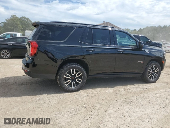 2023 GMC Yukon AT4 with VIN 1GKS2CKD7PR173027, listed as a Copart auction lot 73471844 with 55,318 mi miles and Salvage Title. Bid and sale history available at carsss.com. Image 3.