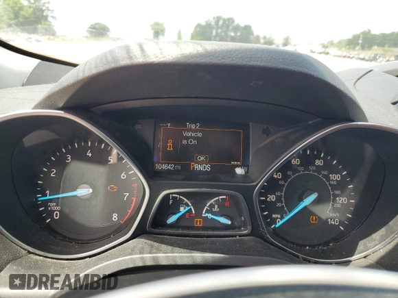 2018 Ford Escape S with VIN 1FMCU0F78JUB79464, listed as a Copart auction lot 58812925 with 104,642 mi miles and Salvage title. Bid and sale history available at DreamBid. Image 9.