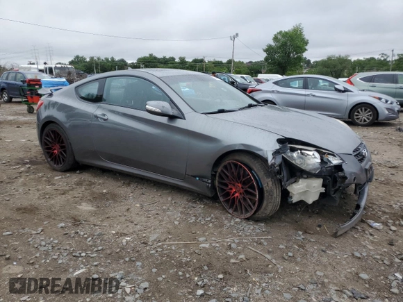 2010 Hyundai Genesis Coupe Grand Touring with VIN KMHHU6KH6AU016058, listed as a Copart auction lot 60167115 with 235,971 mi miles and Clean title. Bid and sale history available at DreamBid. Image 4.