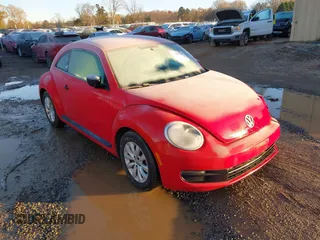 2015 Volkswagen Beetle Fleet Edition with VIN 3VWF17ATXFM655195, listed as a IAAI auction lot 41090244 with 75,167 mi miles and . Bid and sale history available at DreamBid. Image 1.