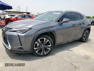 2021 Lexus UX 250h z VIN JTHP9JBH4M2046937, wystawiony jako Copart lot #56395135 z przebiegiem 54 578 mil mil oraz Czysty tytuł • Clean title. Historia ofert i sprzedaży dostępna na DreamBid. Obrazek 1.