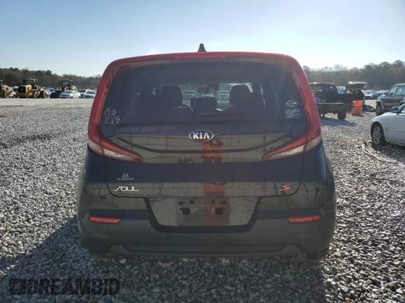 2020 Kia Soul S with VIN KNDJ23AU4L7005960, listed as a Copart auction lot 48765855 with 98,222 mi miles and Salvage Title. Bid and sale history available at carsss.com. Image 6.