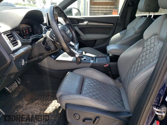 2019 Audi SQ5 Premium Plus with VIN WA1B4BFY6K2089998, listed as a Copart auction lot 60262294 with 75,022 mi miles and Salvage Title. Bid and sale history available at DreamBid. Image 7.