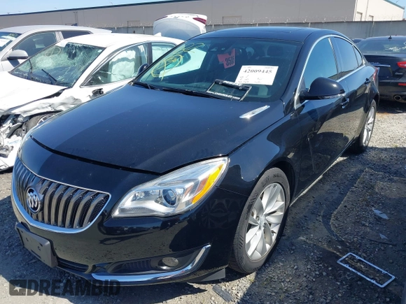 2016 Buick Regal Premium II with VIN 2G4GS5GX2G9204643, listed as a IAAI auction lot 42009445 with 93,768 mi miles. Bid and sale history available at carsss.com. Image 2.