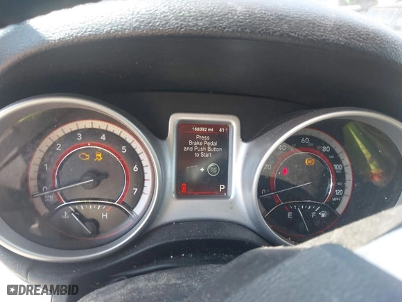 2014 Dodge Journey SE with VIN 3C4PDCAB7ET217009, listed as a IAAI auction lot 41991367 with 168,092 mi miles. Bid and sale history available at carsss.com. Image 7.