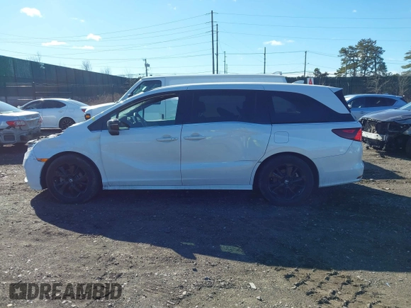2024 Honda Odyssey Sport with VIN 5FNRL6H78RB005741, listed as a IAAI auction lot 41730895 with 99,392 mi miles and . Bid and sale history available at DreamBid. Image 14.