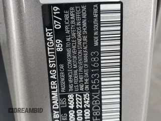 2020 Mercedes-Benz C 300 with VIN WDDWF8DBXLR531683, listed as a Copart auction lot 60131475 with 64,797 mi miles and Salvage title. Bid and sale history available at DreamBid. Image 12.