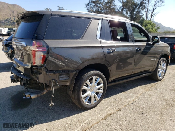 2021 Chevrolet Tahoe High Country with VIN 1GNSCTKL8MR113020, listed as a Copart auction lot 73131364 with 66,639 mi miles and Salvage Title. Bid and sale history available at carsss.com. Image 3.