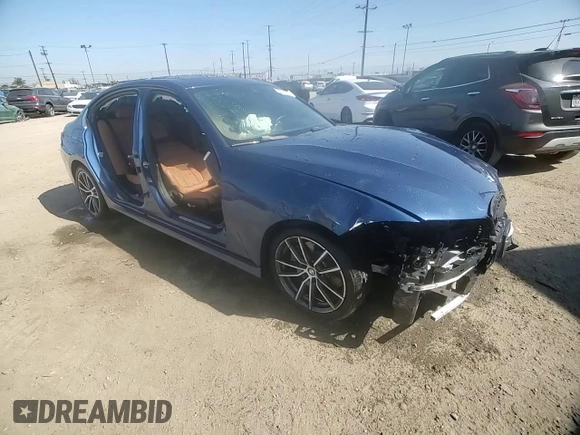 2022 BMW 3 Series 330i with VIN 3MW5R1J09N8C25348, listed as a Copart auction lot 52197805 with 29,370 mi miles and Salvage title. Bid and sale history available at DreamBid. Image 10.