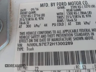 2017 Ford Transit Connect XL z VIN NM0LS7E72H1300289, wystawiony jako IAAI lot #42160209 z przebiegiem 156 912 mil mil oraz . Historia ofert i sprzedaży dostępna na DreamBid. Obrazek 9.