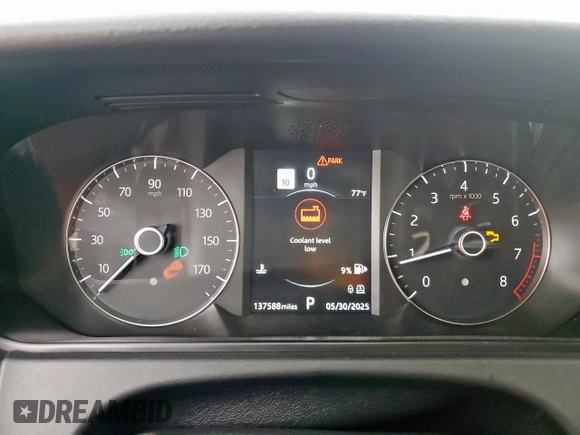 2019 Land Rover Range Rover Velar S with VIN SALYB2EV0KA796803, listed as a Copart auction lot 59201405 with 137,588 mi miles and Clean title. Bid and sale history available at DreamBid. Image 9.