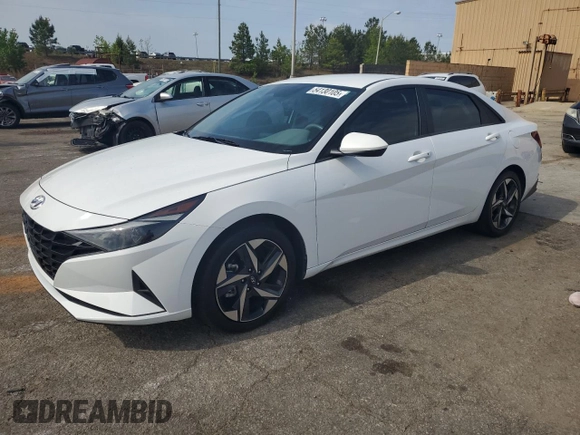 2023 Hyundai Elantra SEL with VIN 5NPLS4AG6PH116052, listed as a Copart auction lot 54130105 with 15,841 mi miles and Salvage title. Bid and sale history available at DreamBid. Image 1.