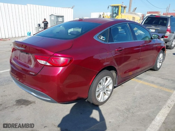 2015 Chrysler 200 Limited with VIN 1C3CCCAB7FN621533, listed as a IAAI auction lot 41647384 with 119,290 mi miles. Bid and sale history available at carsss.com. Image 4.