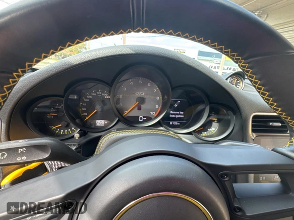 2019 Porsche 911 GT3 with VIN WP0AC2A97KS149212, listed as a Copart auction lot 46610435 with 2,806 mi miles and Salvage Title. Bid and sale history available at carsss.com. Image 8.