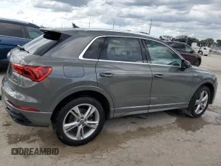2020 Audi Q3 S line Premium with VIN WA1DECF38L1076385, listed as a Copart auction lot 47289355 with 67,536 mi miles and Non repairable. Bid and sale history available at DreamBid. Image 3.