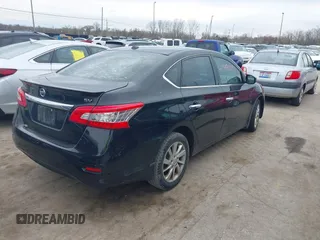 2015 Nissan Sentra S with VIN 3N1AB7AP5FY334268, listed as a IAAI auction lot 41990092 with 168,606 mi miles. Bid and sale history available at carsss.com. Image 4.