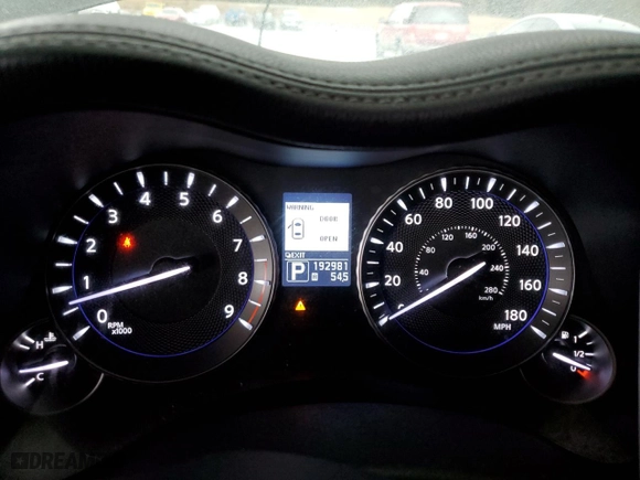 2012 Infiniti M37 with VIN JN1BY1AR5CM396009, listed as a Copart auction lot 42638465 with 192981 miles and Salvage Title. Bid and sale history available at carsss.com. Image 9.