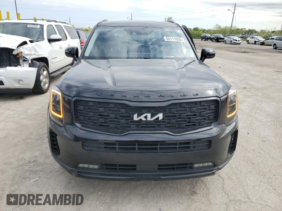 2022 Kia Telluride SX with VIN 5XYP5DHC5NG286516, listed as a Copart auction lot 55111655 with 40,010 mi miles and Salvage title. Bid and sale history available at DreamBid. Image 5.