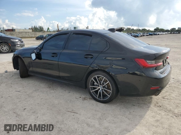 2019 BMW 3 Series 330i with VIN 3MW5R1J58K8A03925, listed as a Copart auction lot 73249094 with 85,303 mi miles and Non Repairable. Bid and sale history available at carsss.com. Image 2.