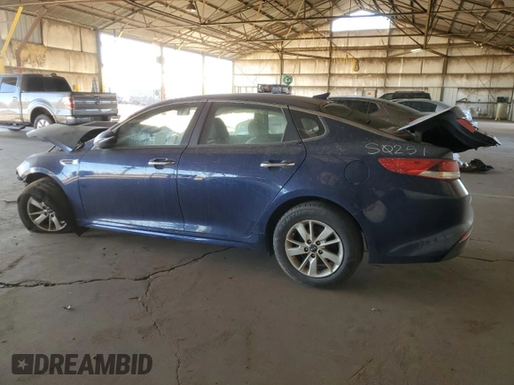 2016 Kia Optima LX with VIN 5XXGT4L33GG032811, listed as a Copart auction lot 88537825 with Not provided miles and Salvage title. Bid and sale history available at DreamBid. Image 2.