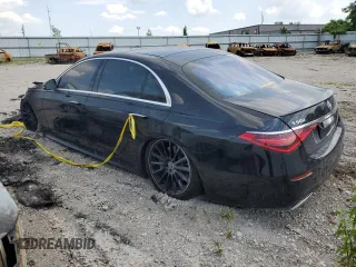 2022 Mercedes-Benz S-Class S 500 with VIN W1K6G6DB6NA153543, listed as a Copart auction lot 59649504 with 0 mi miles and Salvage Title. Bid and sale history available at carsss.com. Image 2.