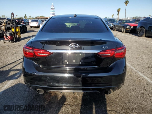 2019 Infiniti Q50 Luxe с VIN JN1EV7AP0KM541768, выставлен на аукционе Copart как лот 51636565 с пробегом Не указан миль и Списание • Salvage title. История ставок и продаж доступна на DreamBid. Изображение 6.