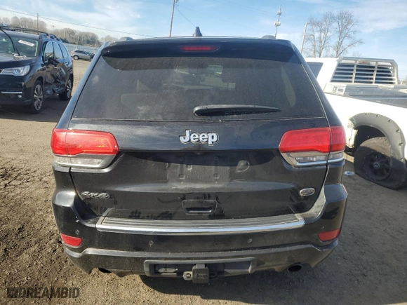 2014 Jeep Grand Cherokee Overland with VIN 1C4RJFCG8EC437489, listed as a Copart auction lot 41781595 with 174,862 mi miles and Salvage Title. Bid and sale history available at carsss.com. Image 6.