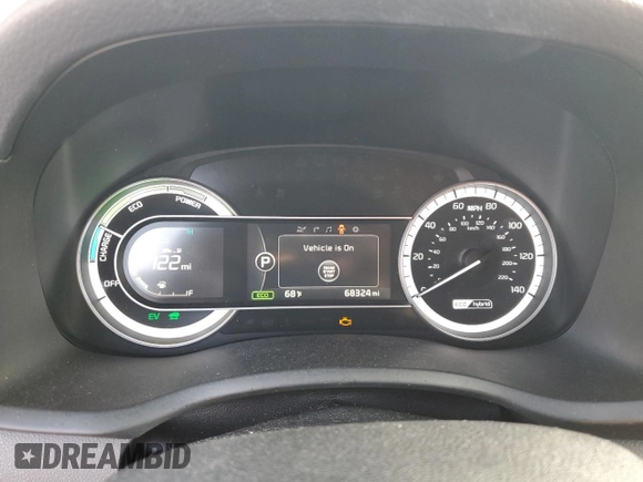 2017 Kia Niro EX with VIN KNDCC3LC6H5075103, listed as a Copart auction lot 54730215 with 68,324 mi miles and Salvage Title. Bid and sale history available at carsss.com. Image 9.