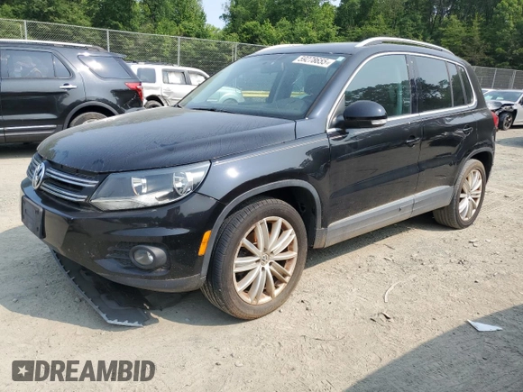 2015 Volkswagen Tiguan S z VIN WVGBV7AX8FW522441, wystawiony jako Copart lot #59278655 z przebiegiem 115 123 mil mil oraz Czysty tytuł • Clean title. Historia ofert i sprzedaży dostępna na DreamBid. Obrazek 1.