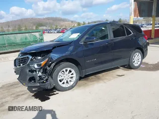 2021 Chevrolet Equinox LT with VIN 3GNAXUEV2MS101400, listed as a IAAI auction lot 41865069 with 19,634 mi miles. Bid and sale history available at carsss.com. Image 2.